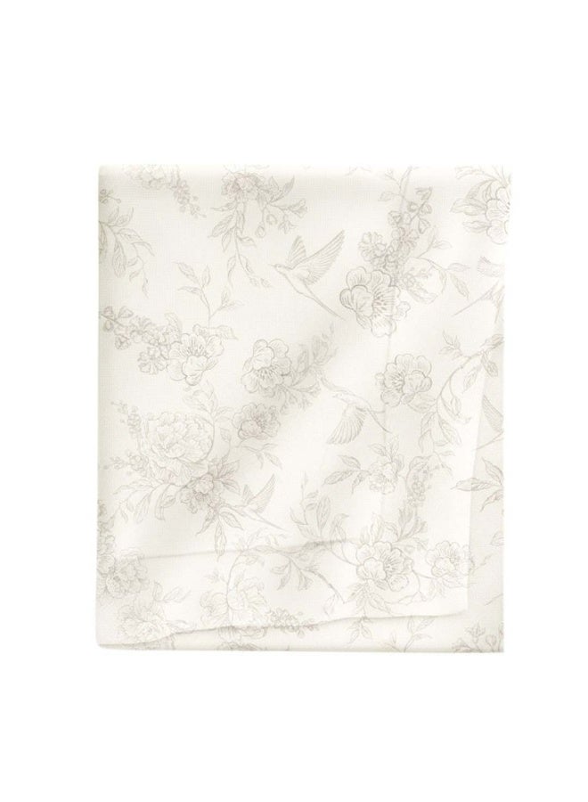 إنشز هوم مفرش طاولة أنيق برسومات أزهار وطيور (لساعة 6 أشخاص) 160 × 245 سم - Image 2